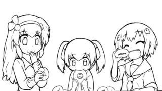 気持ちのこもった美味しいドーナツ 塗り絵