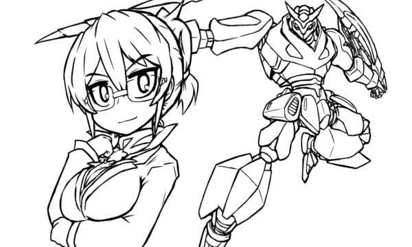 神崎スティンガーと神崎マリア 塗り絵